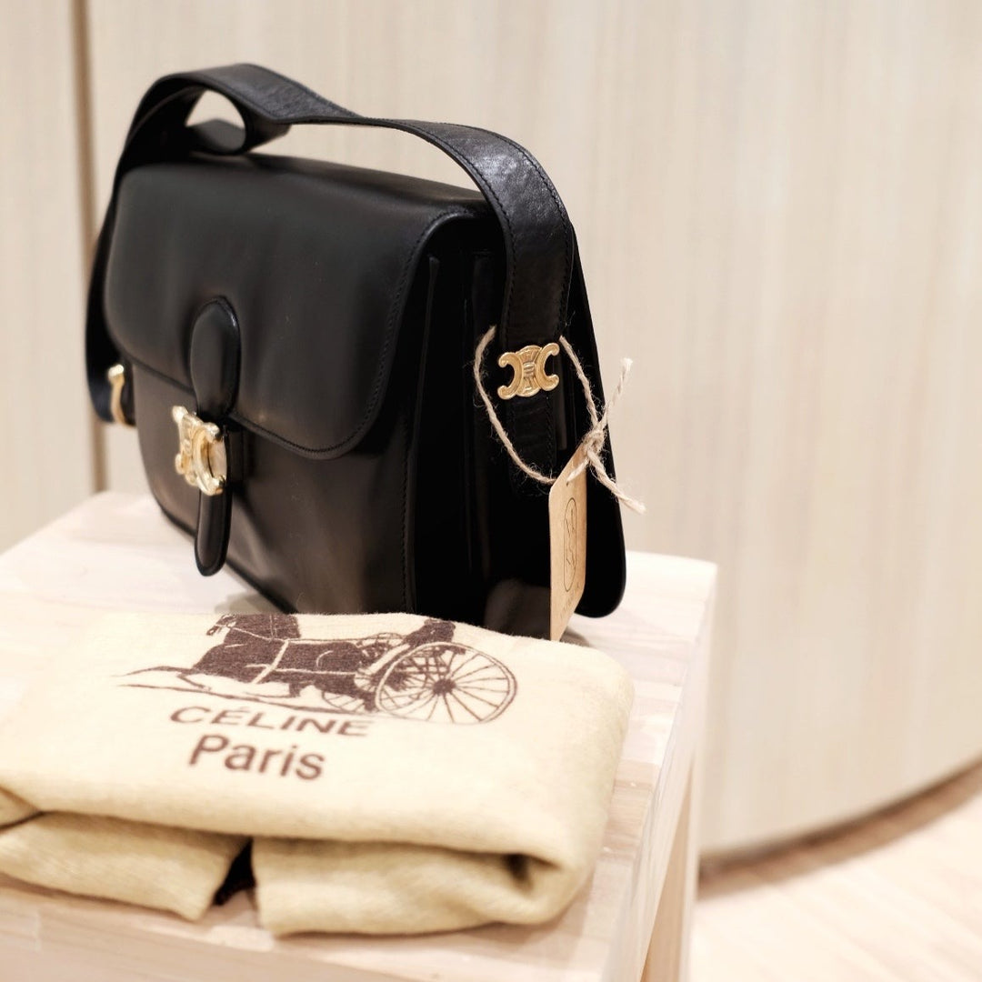 Celine vintage medium triomphe box bag