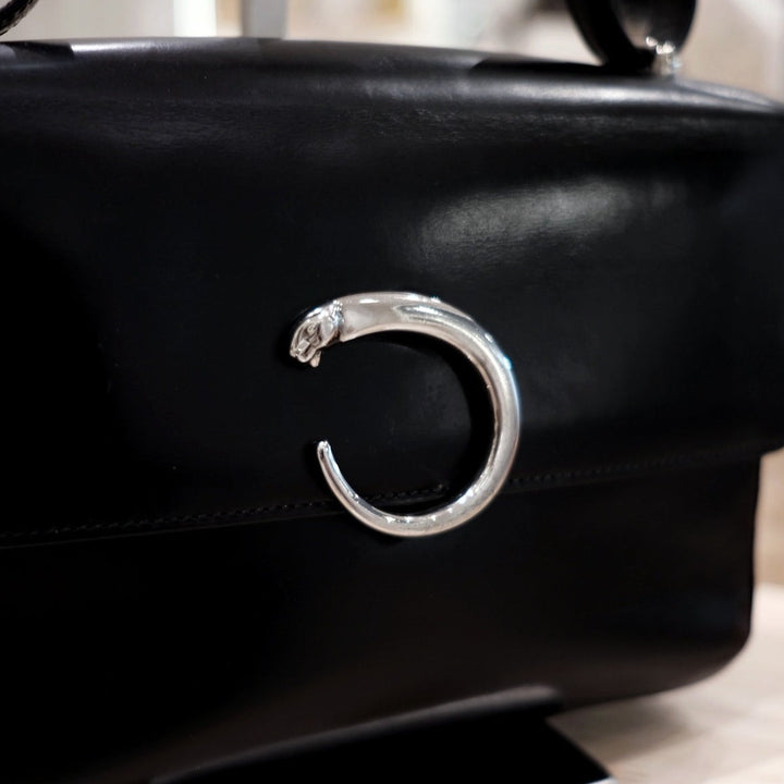 Cartier vintage panther logos shoulder bag