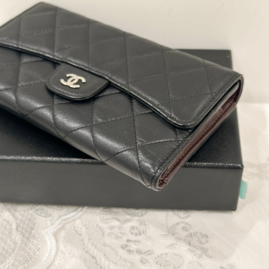 Chanel classic long flap wallet