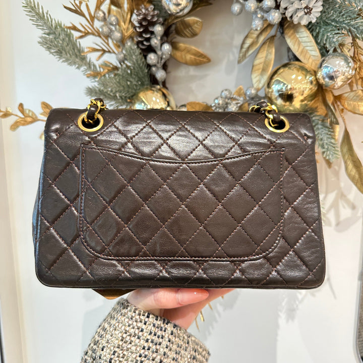 Chanel vintage class flap bag(brown)