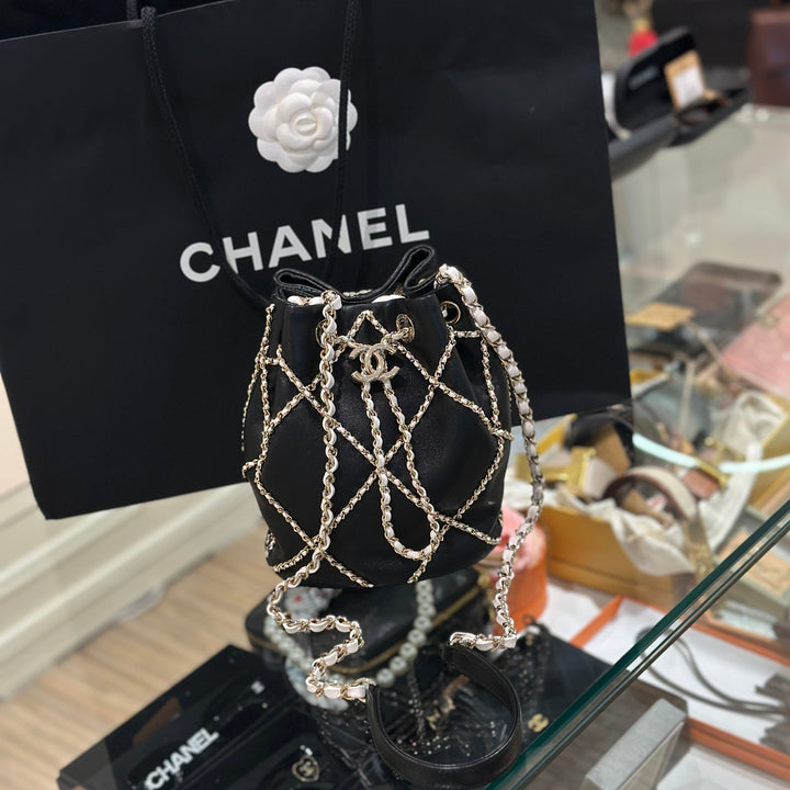 Chanel drawstring bucket bag