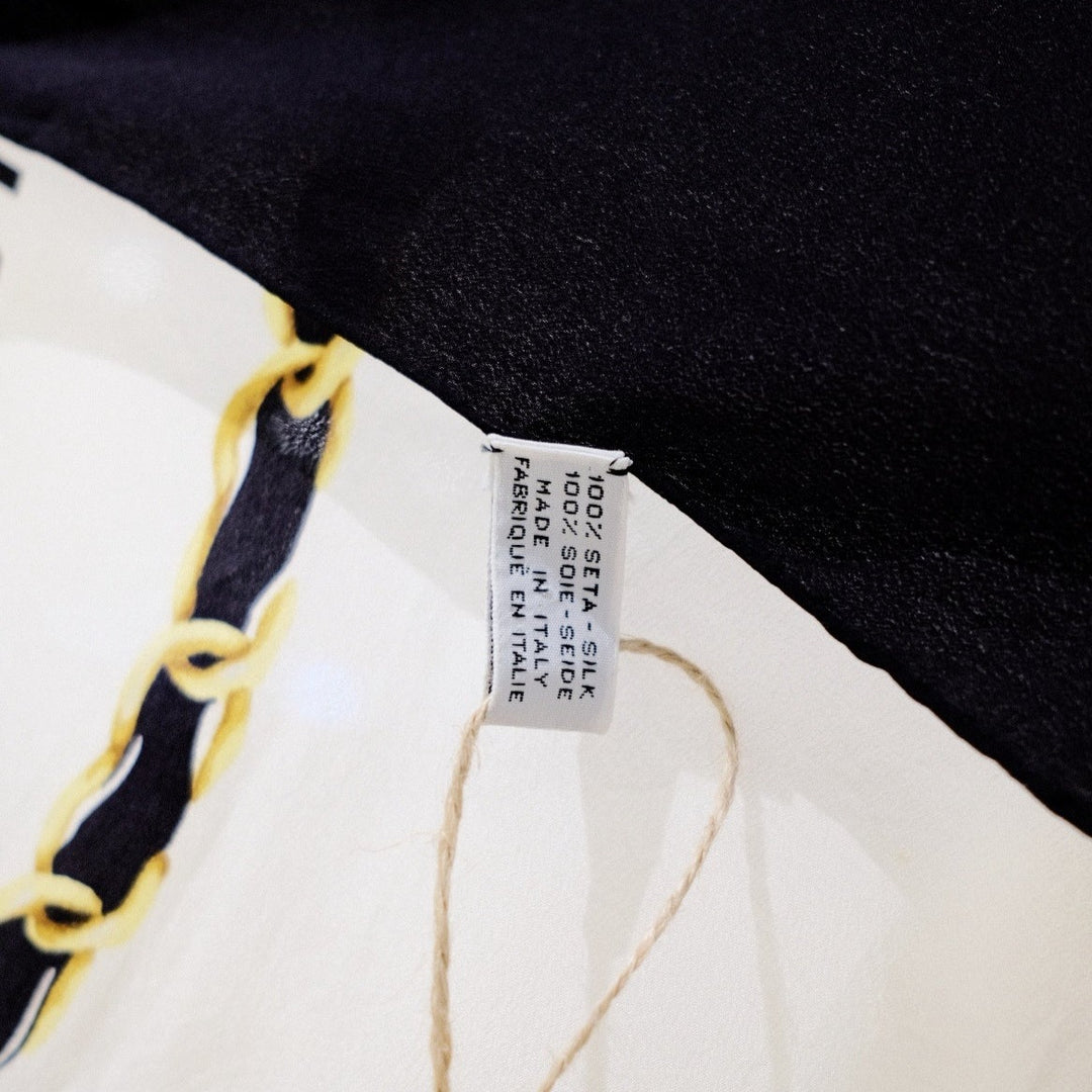 Chanel vintage silk scarf