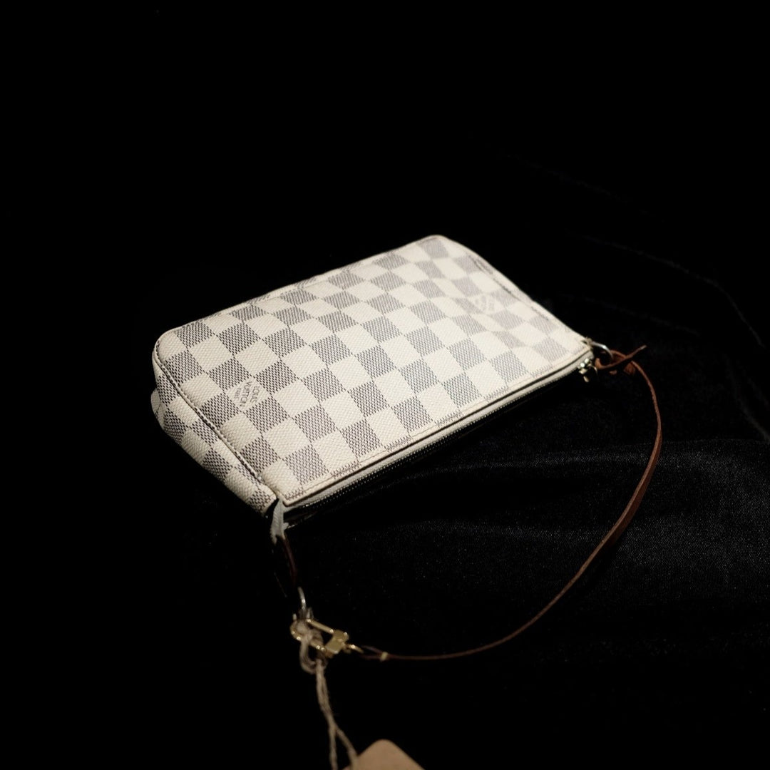 Louis Vuitton Vintage Damier Azur Pochette Bag