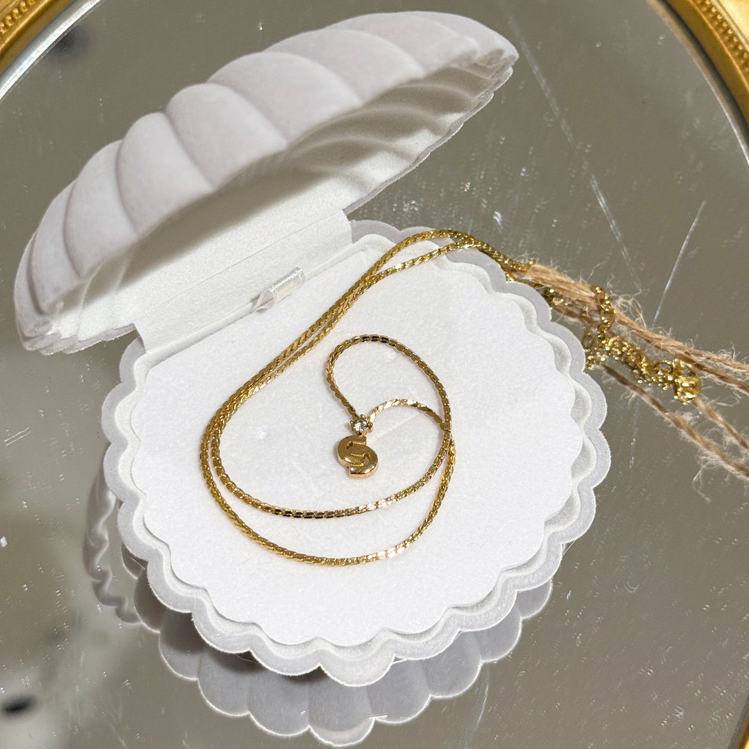 Dior vintage mini CD logo necklace