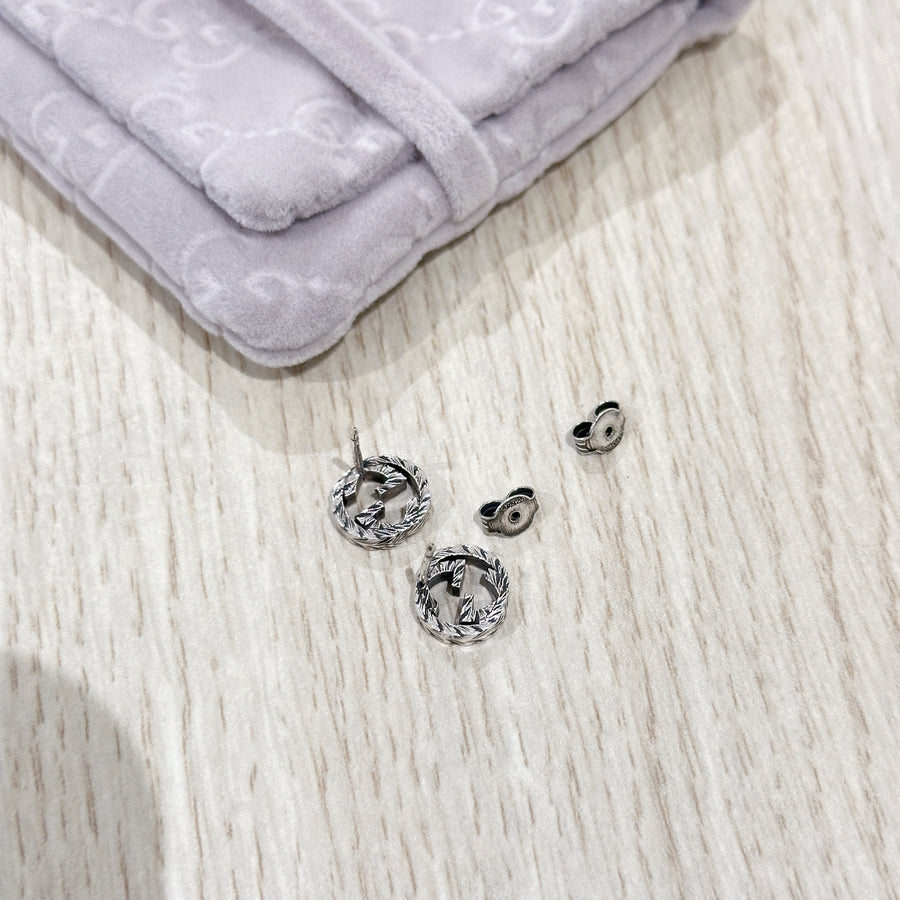 Gucci GG sterling silver earrings