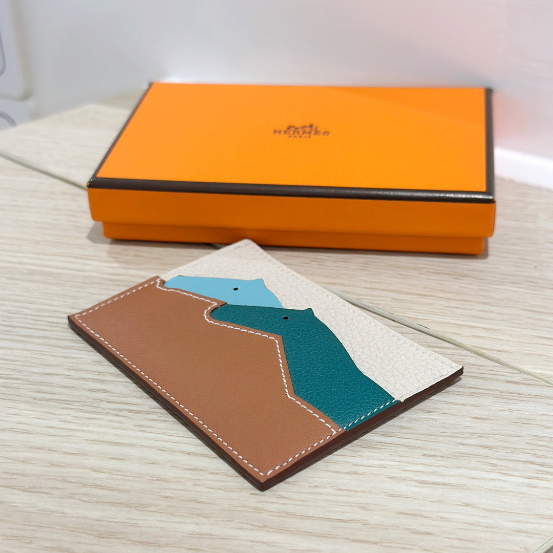 Hermes les petits chevaux card holder