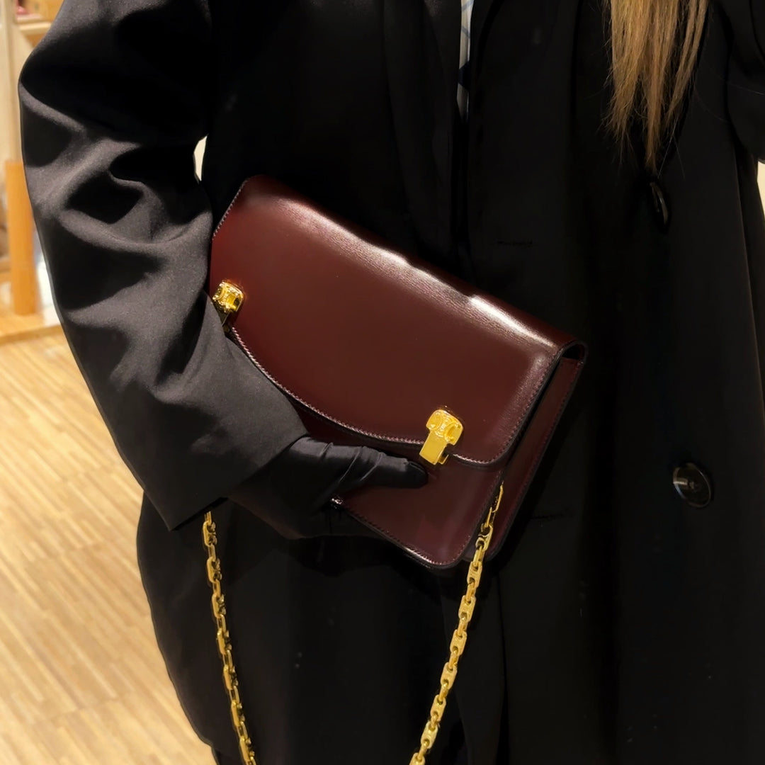 Celine vintage box chain bag