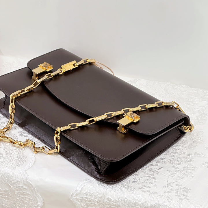 Celine vintage box chain bag