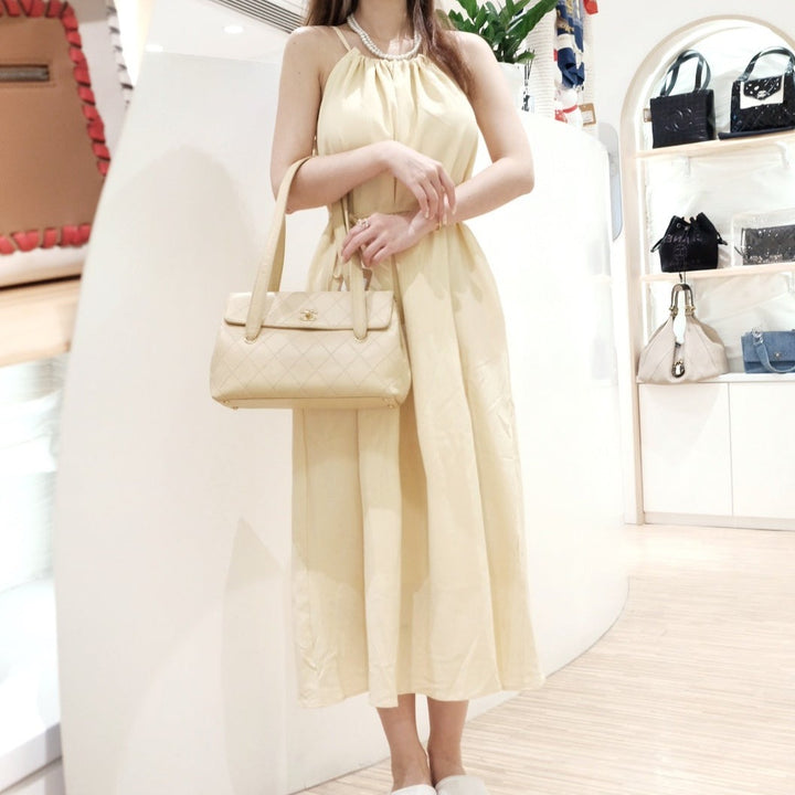 Chanel vintage flap tote bag