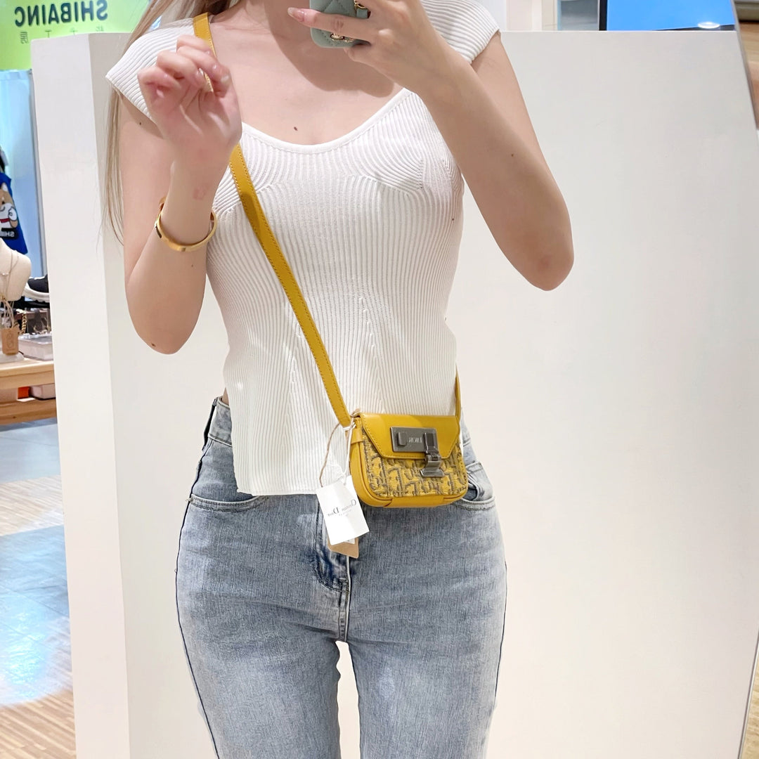 Dior nano pouch on strap