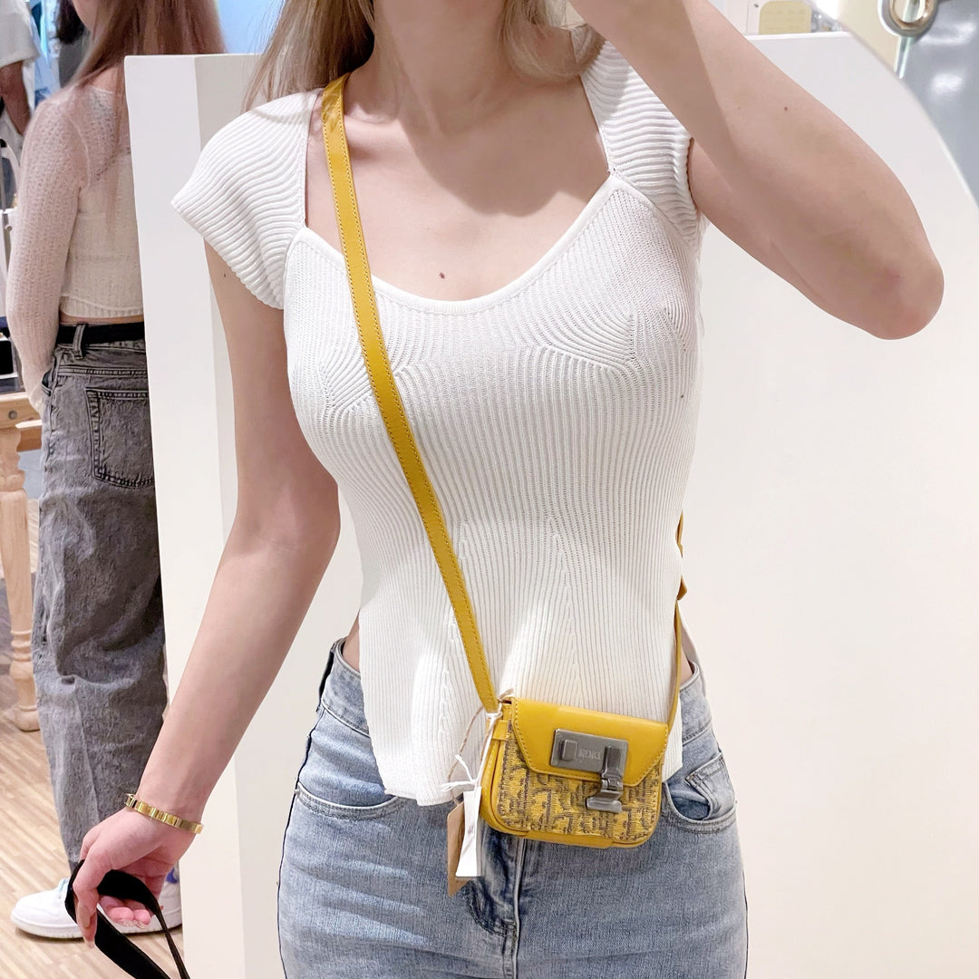 Dior nano pouch on strap