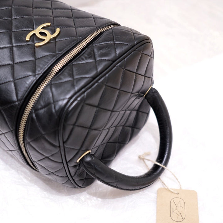 Chanel vintage coco lambskin wash handbag