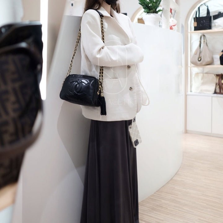 Chanel vintage camera chain bag