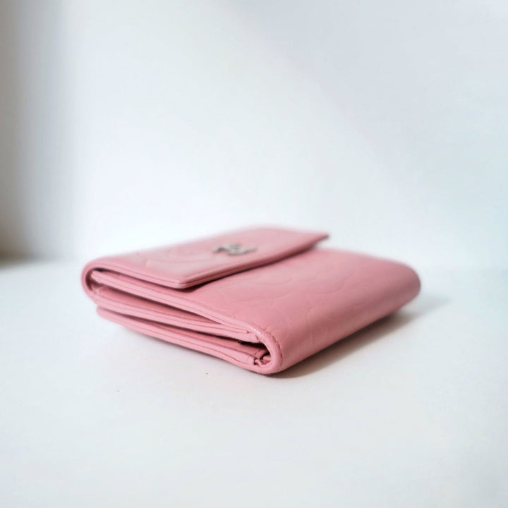 Chanel lambskin short wallet