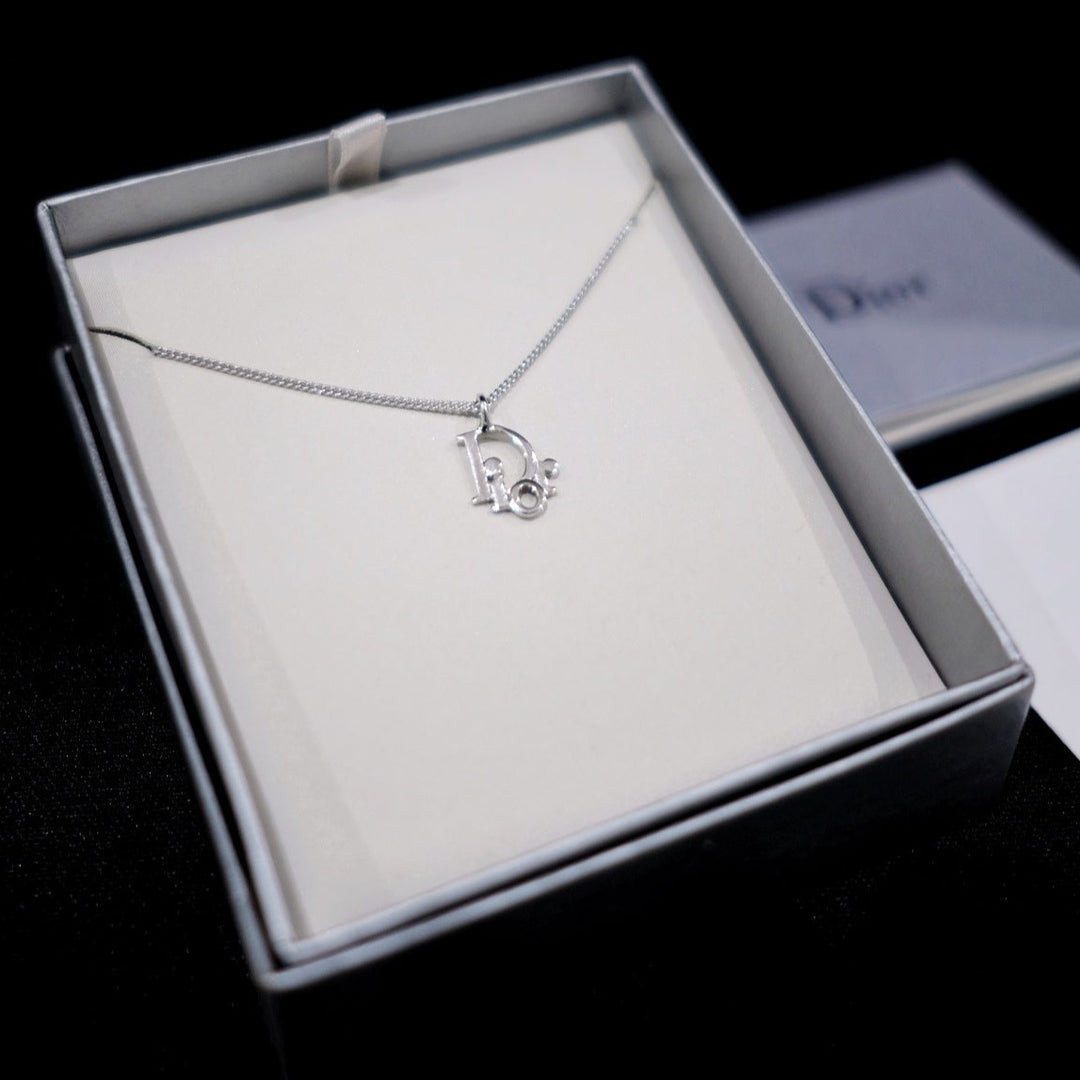 Dior vintage silver necklace