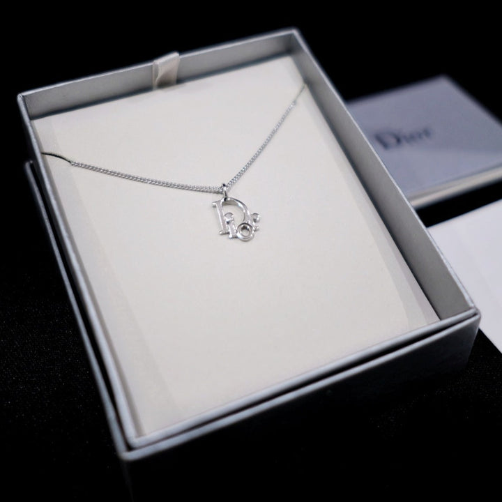 Dior vintage silver necklace