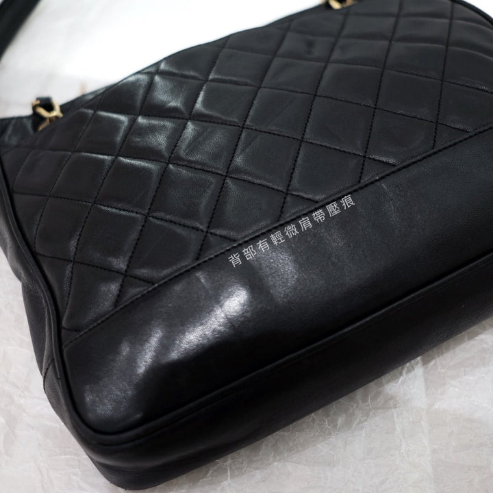 Chanel vintage lambskin tote bag