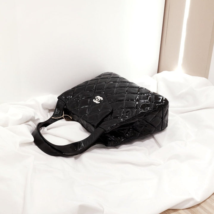 Chanel mademoiselle quilted matelasse tote bag