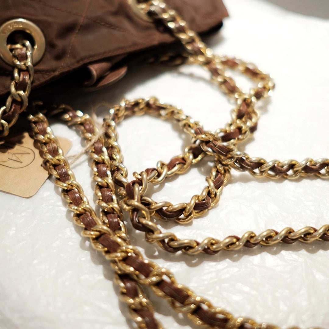 Prada vintage nylon chain bag