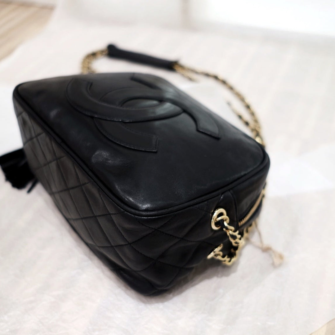 Chanel vintage camera chain bag