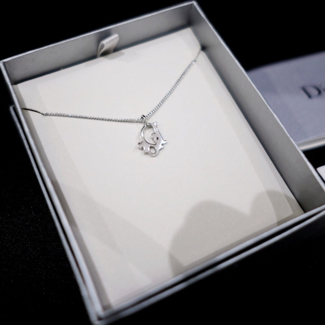 Dior vintage silver necklace