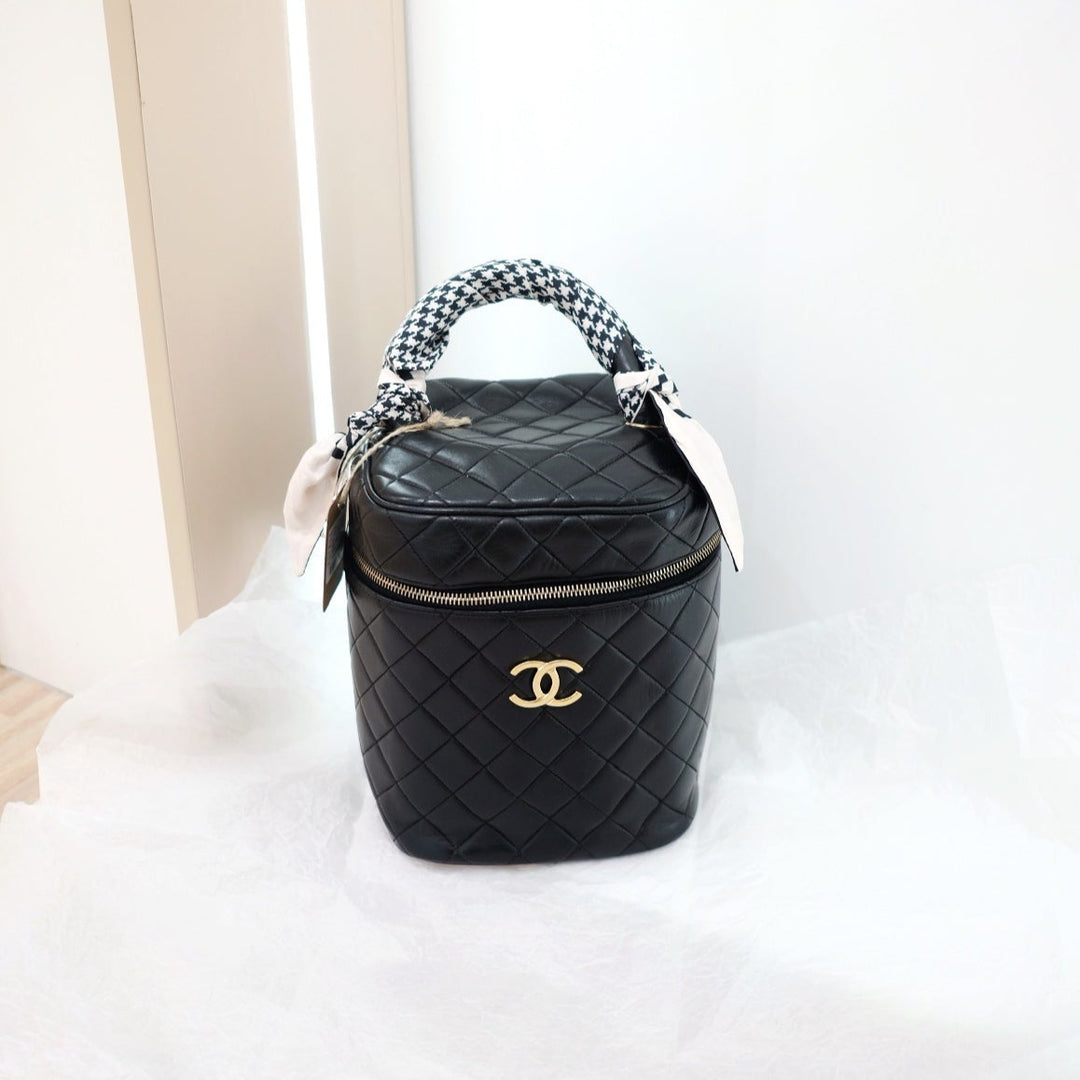 Chanel vintage coco lambskin wash handbag