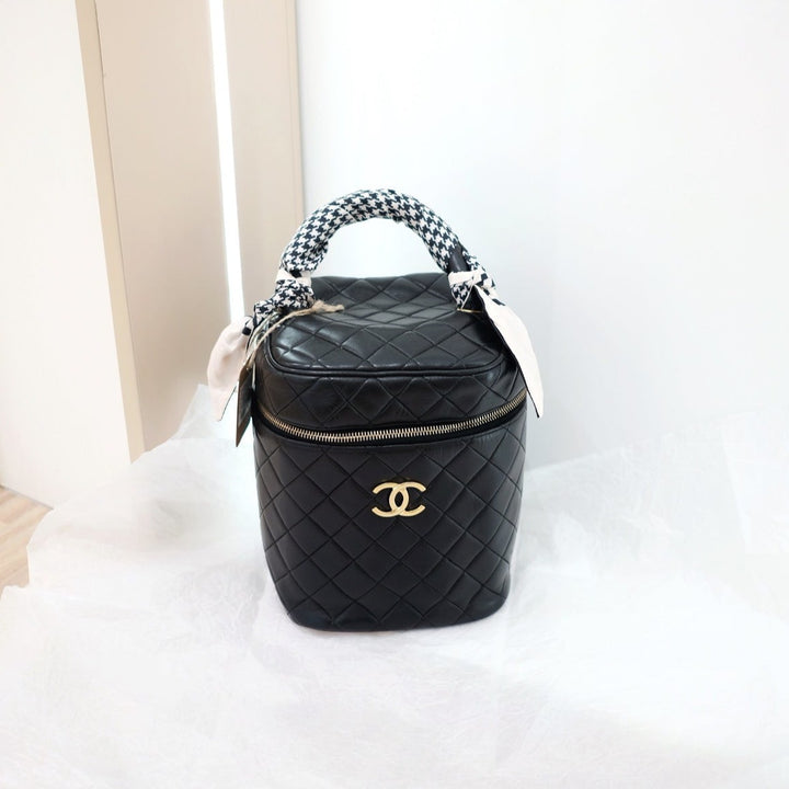 Chanel vintage coco lambskin wash handbag