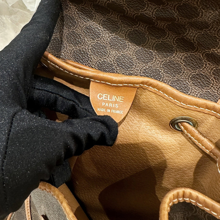 Celine vintage macadam backpack
