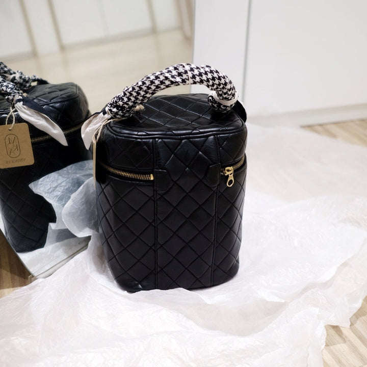 Chanel vintage coco lambskin wash handbag