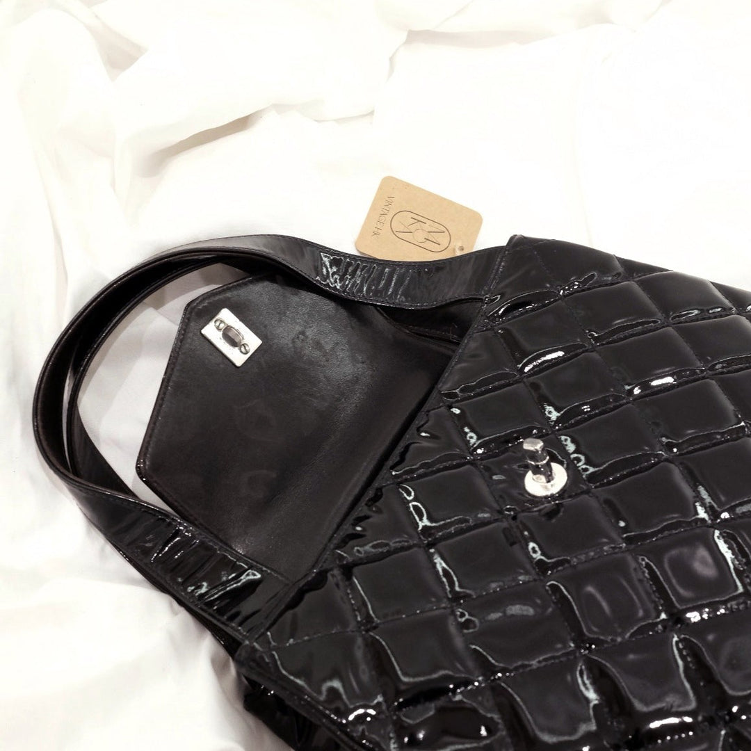 Chanel mademoiselle quilted matelasse tote bag