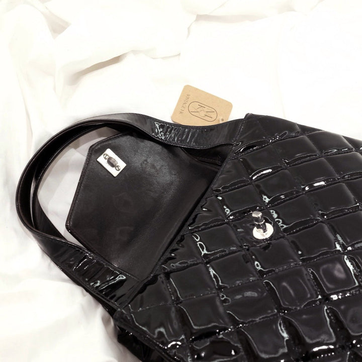 Chanel mademoiselle quilted matelasse tote bag