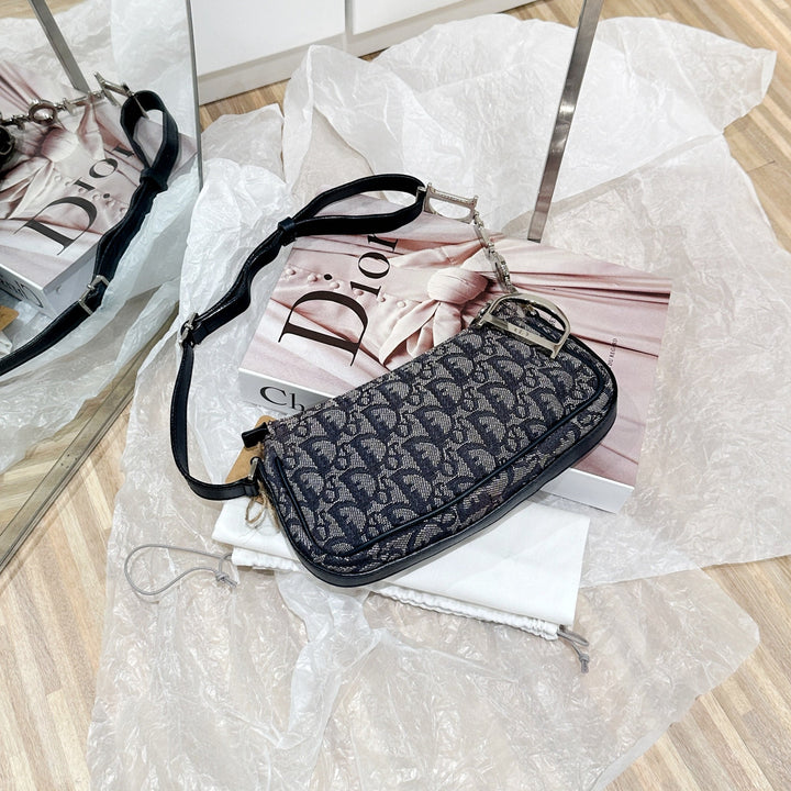 Dior vintage trotter shoulder bag