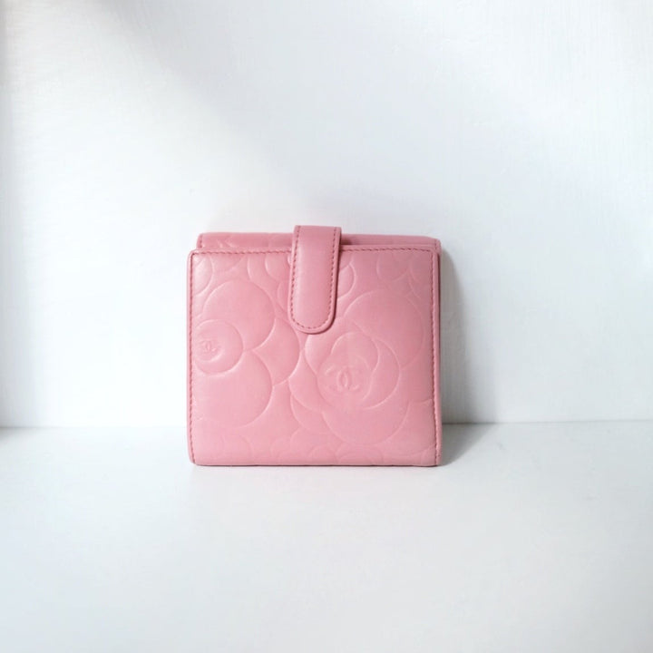 Chanel lambskin short wallet