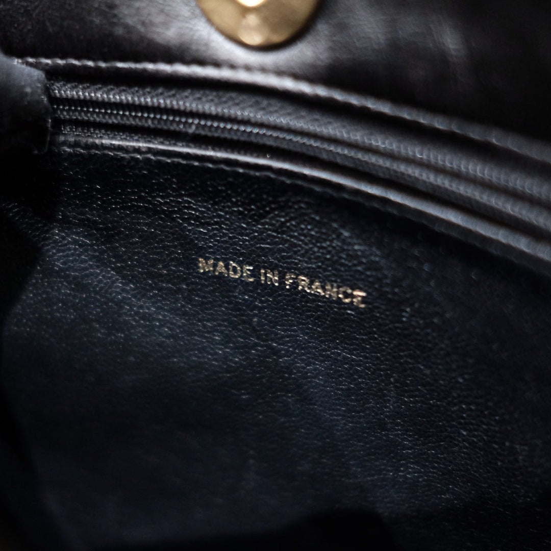 Chanel vintage CC lambskin chain tote bag