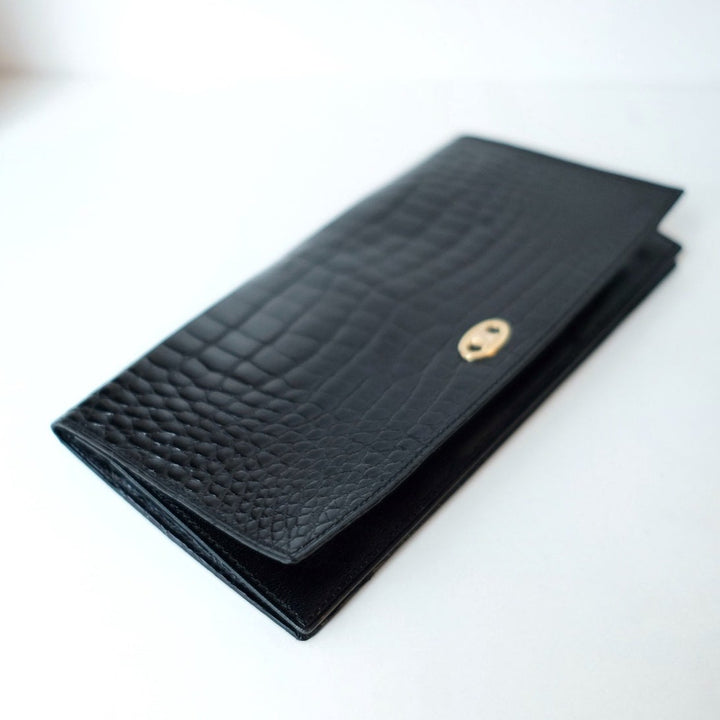 Celine crocodile pattern long wallet