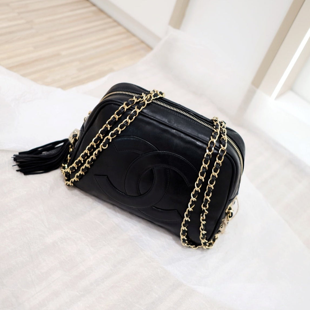 Chanel vintage camera chain bag