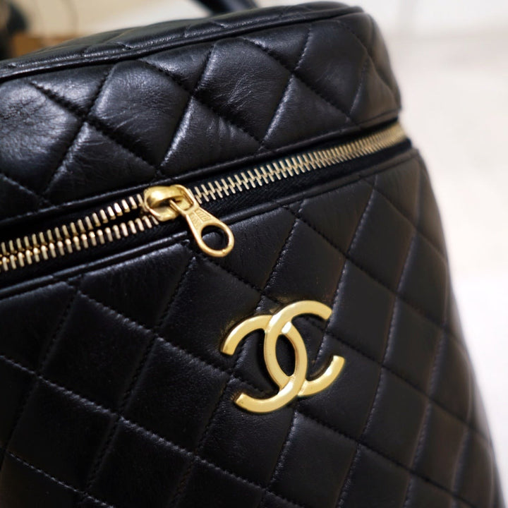 Chanel vintage coco lambskin wash handbag