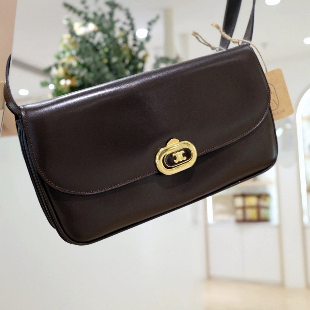 Celine Box Shoulder Bag (Brown)