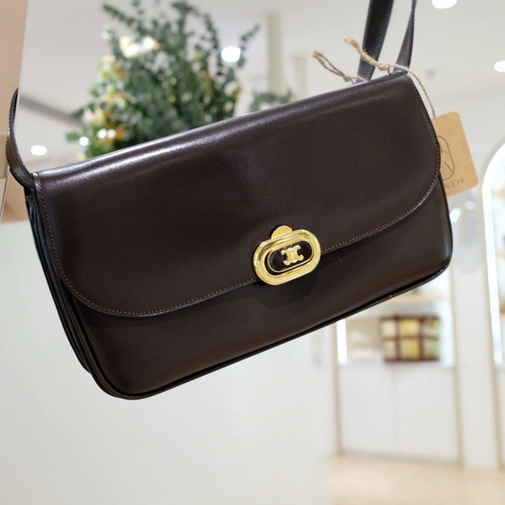 Celine Box Shoulder Bag (Brown)