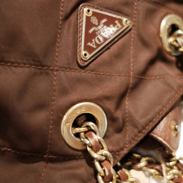 Prada vintage nylon chain bag