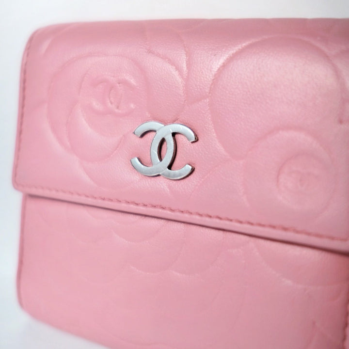 Chanel lambskin short wallet