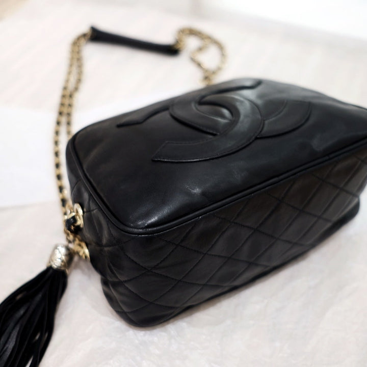 Chanel vintage camera chain bag