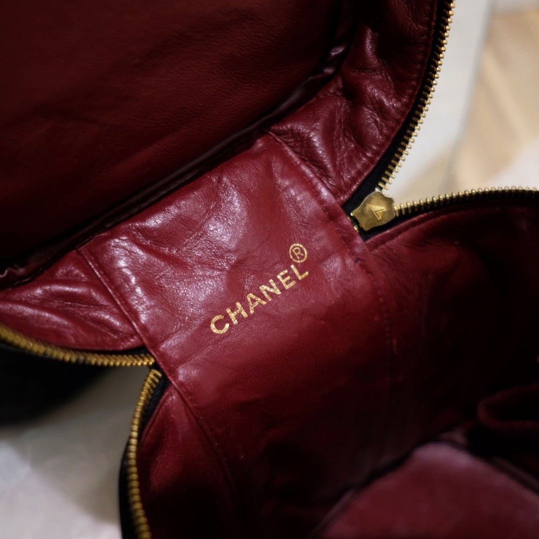 Chanel vintage coco lambskin wash handbag