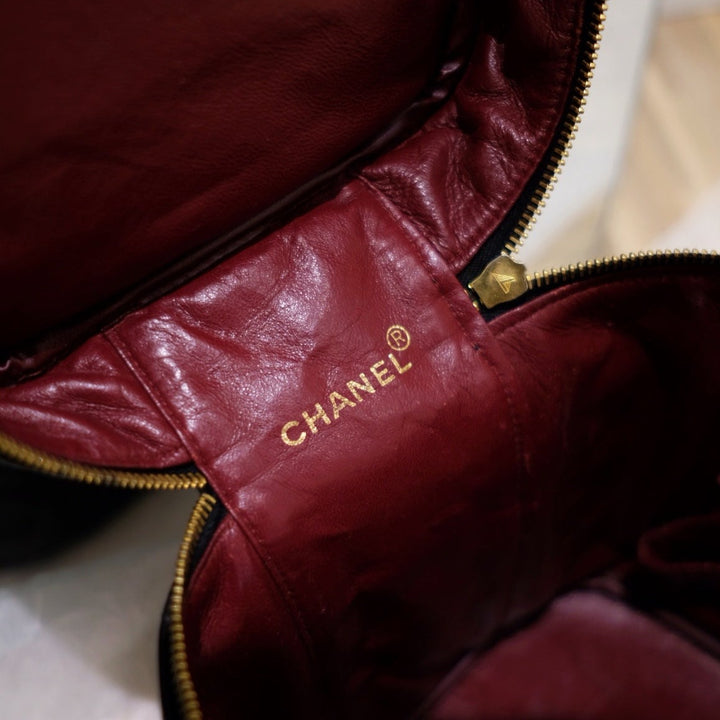 Chanel vintage coco lambskin wash handbag