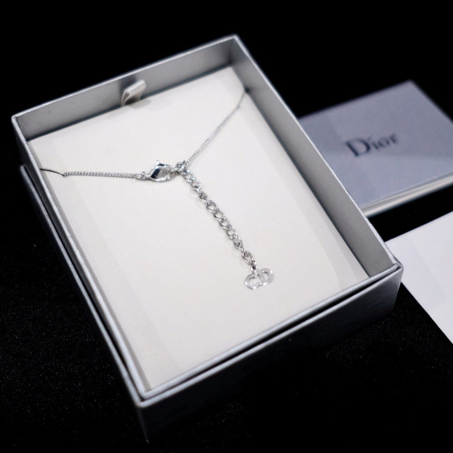 Dior vintage silver necklace