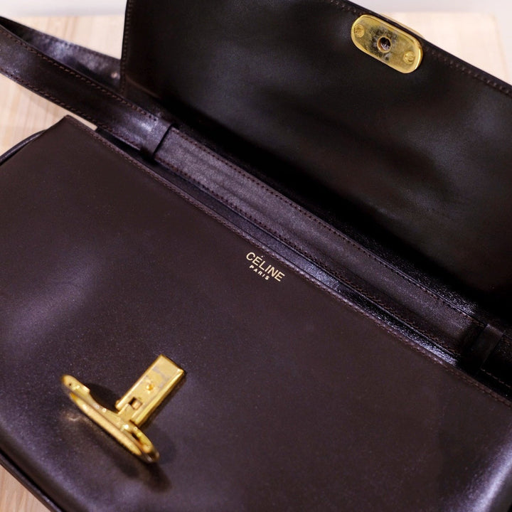 Celine Box Shoulder Bag (Brown)