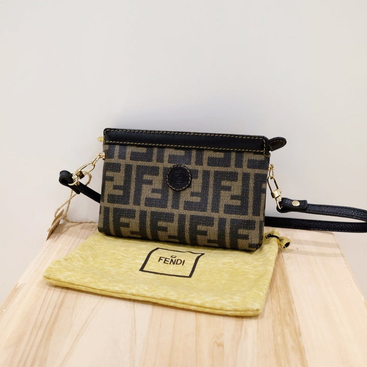 Fendi pouch +chain