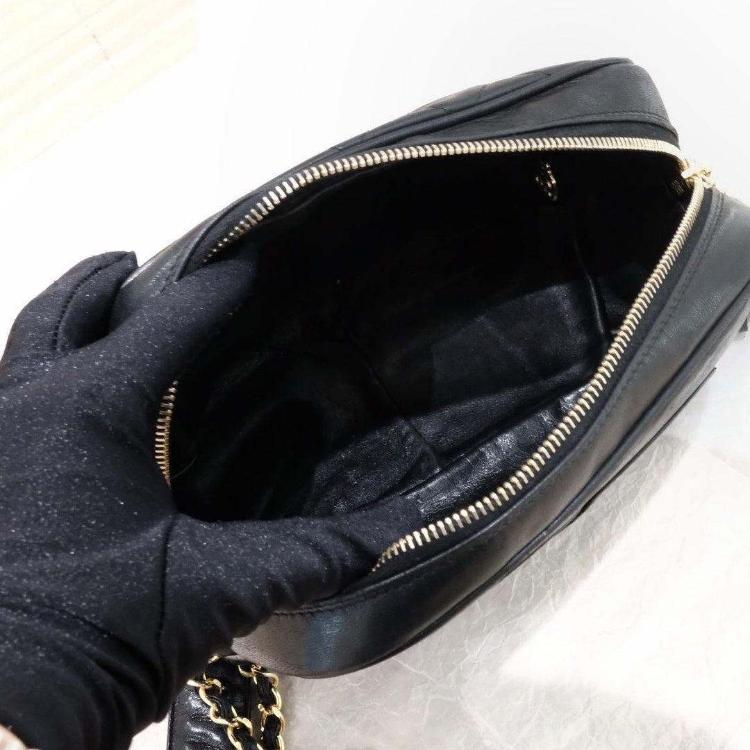Chanel vintage camera chain bag