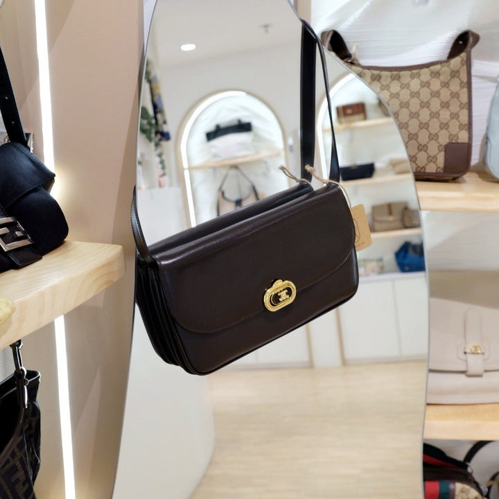 Celine Box Shoulder Bag (Brown)