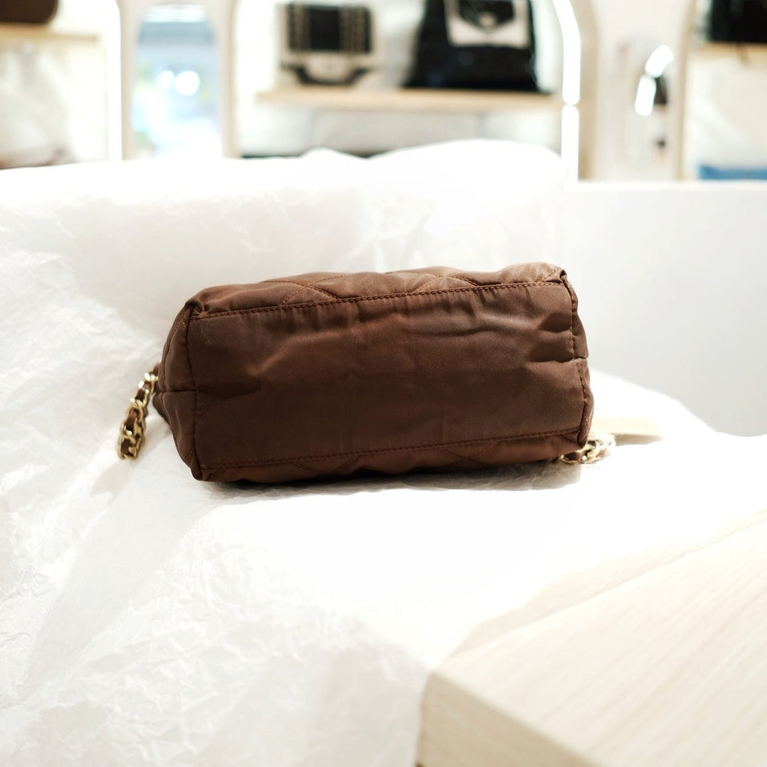 Prada vintage nylon chain bag